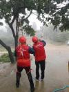 台风不走，我们不退。国网青岛供电公司2895名应急抢修人员忙碌在各抢修现场。
