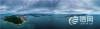 8月28日，从高空俯瞰胶州湾入海口。图片来源：信网 修相科 摄