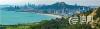 9月22日，从午山俯瞰青岛石老人海水浴场。图片来源：信网 修相科 摄