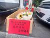 青岛一中3班的家长给班里的52个孩子准备了一举夺魁的向日葵。信网记者 于晓 姜丹宁 摄