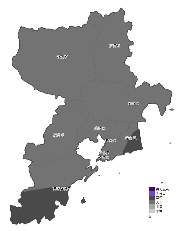 出行請注意 4日至5日青島將有強降雪和大風降溫天氣