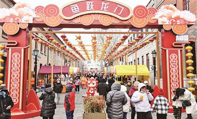 客流量增长营业额提升 青岛市南区春节消费购销两旺
