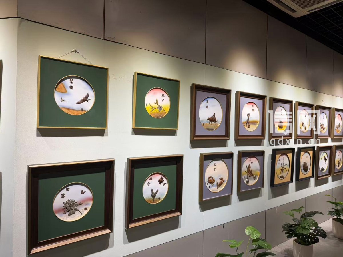 展出的非遗作品。(来源:青岛市文化和旅游局)