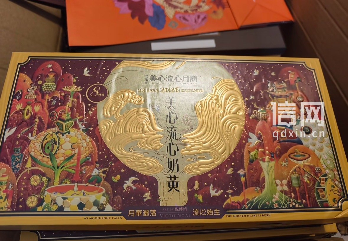 丁女士买到的仿冒月饼。（来源：受访者）