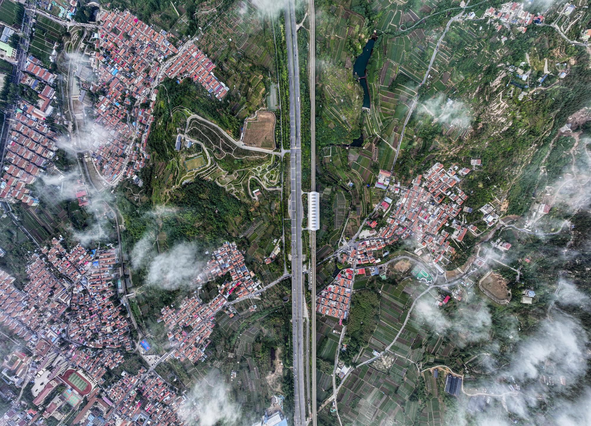 崂山农村地铁俯瞰