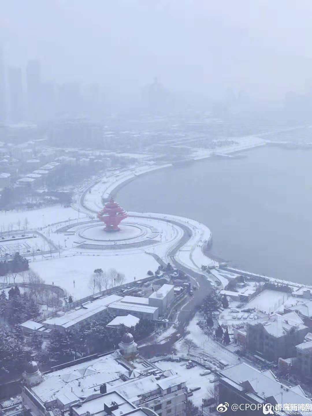 2020青岛雪景图片图片