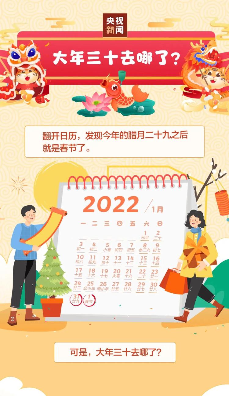 2022年春节没有大年三十未来这5年还将连续缺席