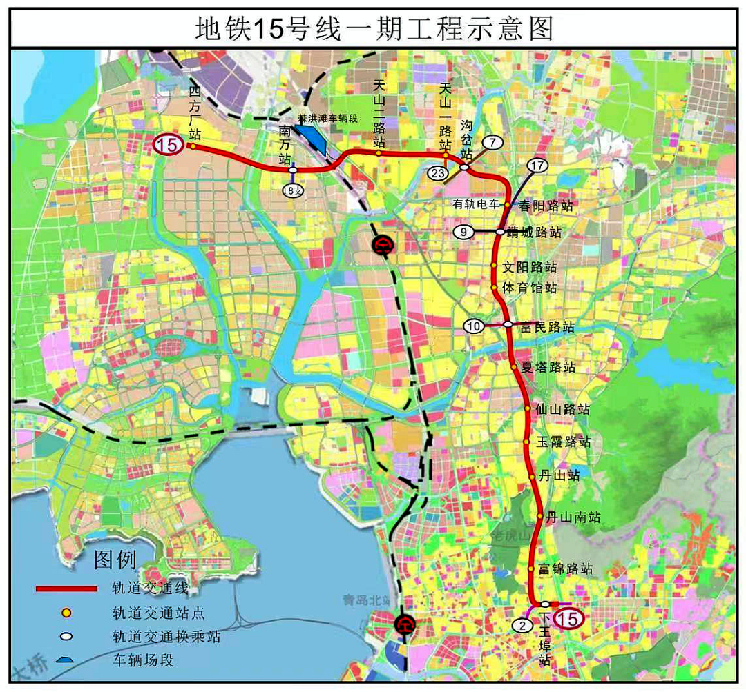 青岛地铁15号线最新进展 天山二路站临时项目部板房率先启动征拆