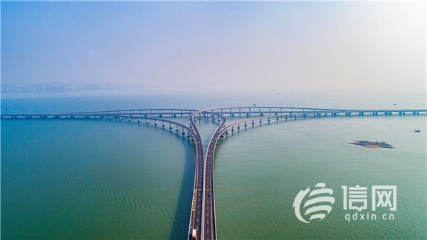 胶州湾大桥。(来源：信网)
