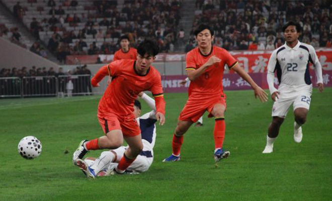 四国U23男足逐鹿西安 中国队2:2战平泰国队