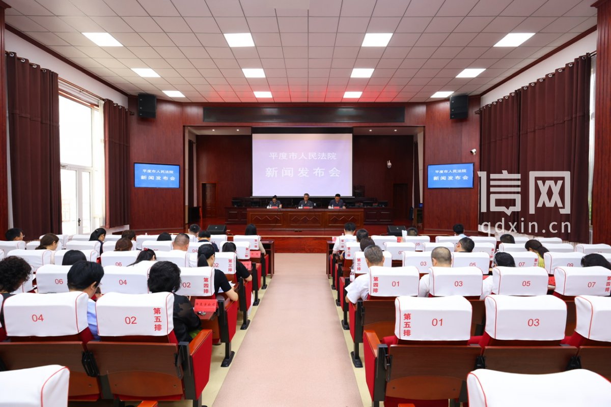 平度法院召开新闻发布会。（来源：平度法院）