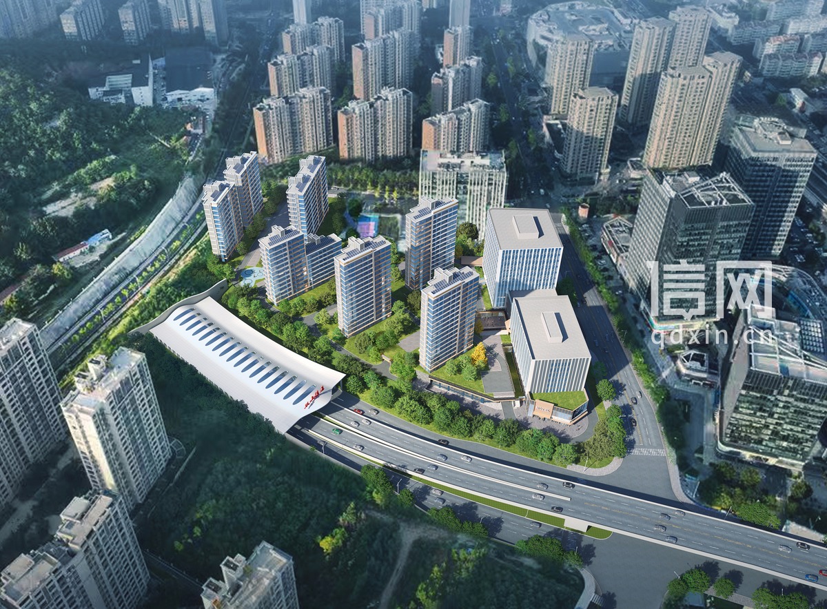 鸟瞰图（来源：青岛市自然资源和规划局）
