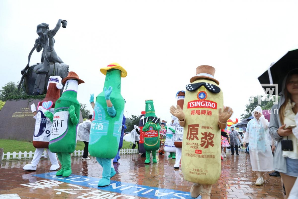 第36届青岛国际啤酒节崂山会场。（来源：崂山区委宣传部）