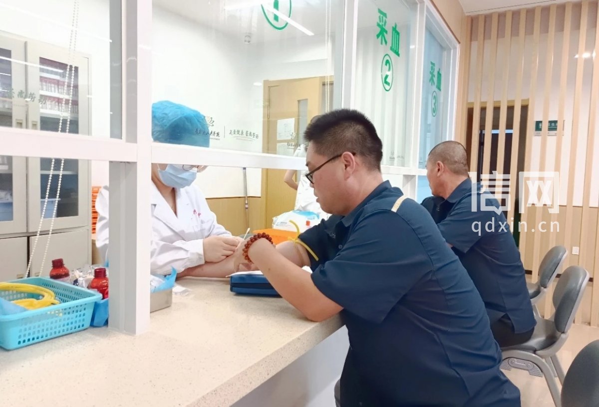 体检现场相关照片。（来源：青岛市城阳区住建局）