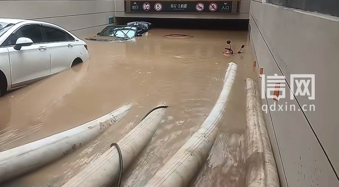 排水泵正在作业。（来源：受访者）
