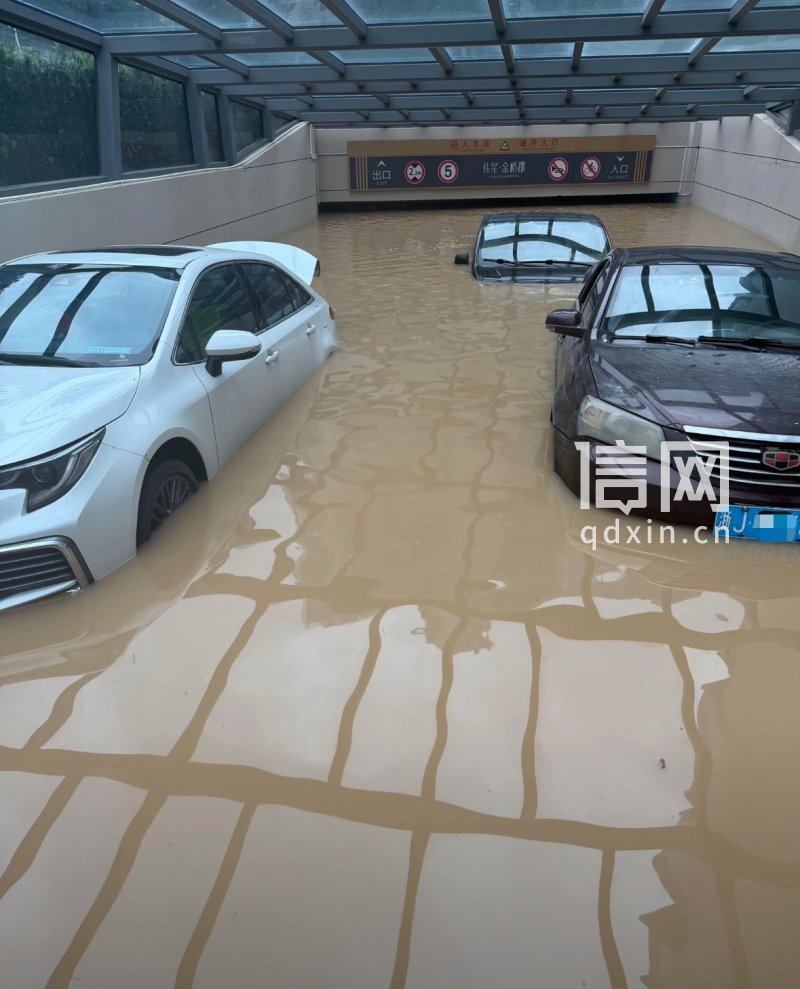 地下车库出入口实拍图。（来源：受访者）
