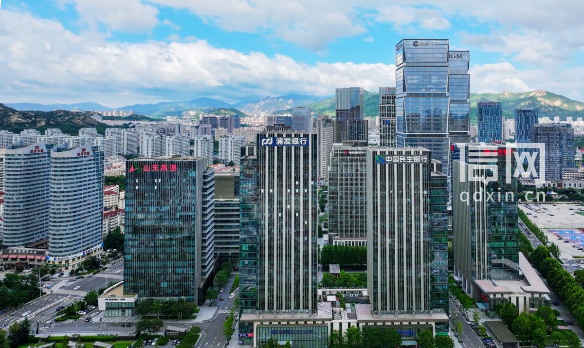 崂山区主城区图（来源：崂山区委宣传部）