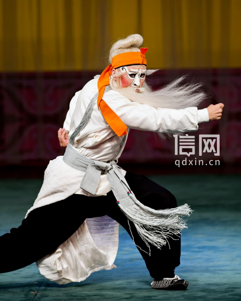 京剧《打瓜园》时增帅 饰演 陶洪。（来源：青岛市文化和旅游局）