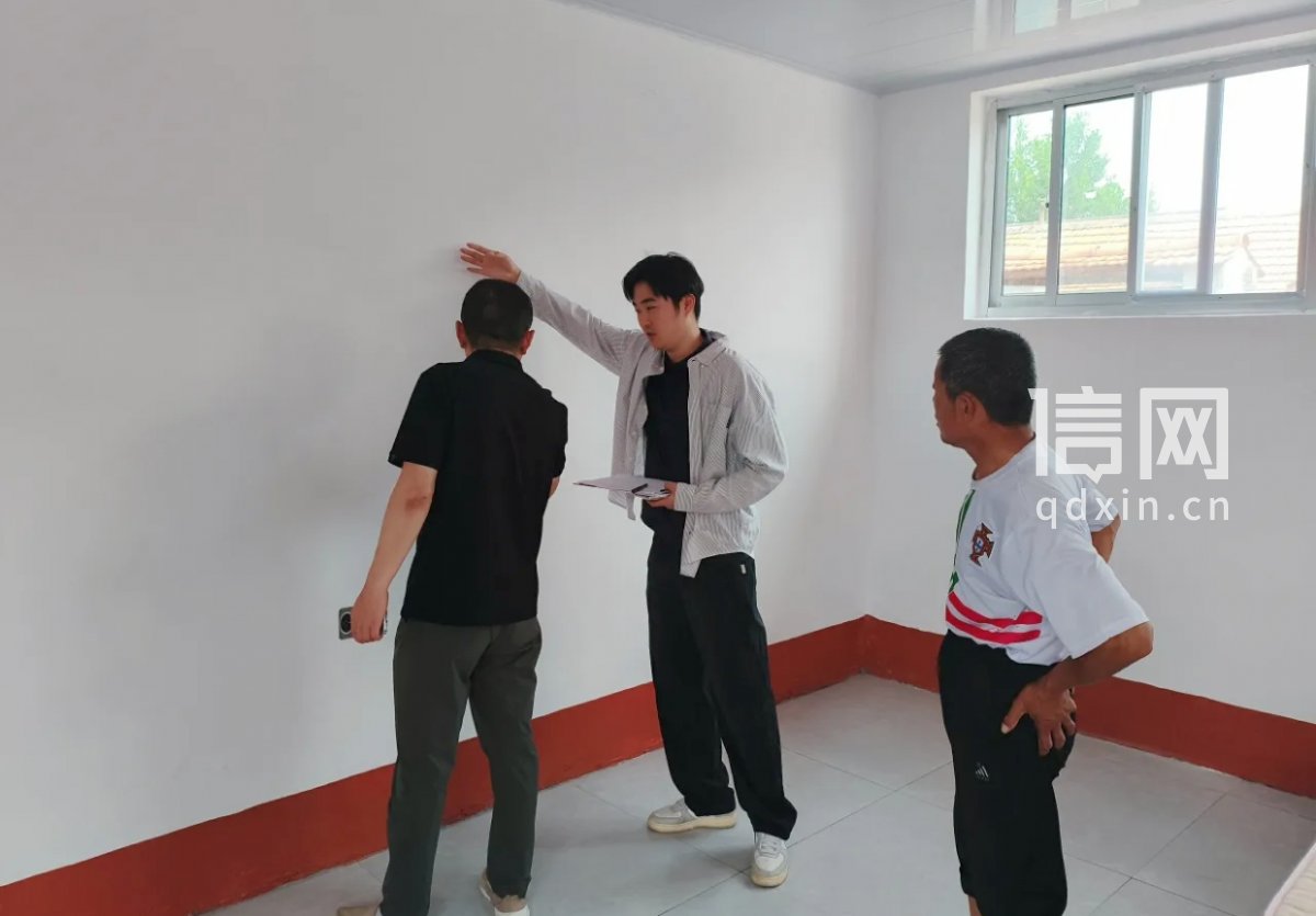 施工中改造质量巡查现场照片。（来源：平度市城乡建设局）