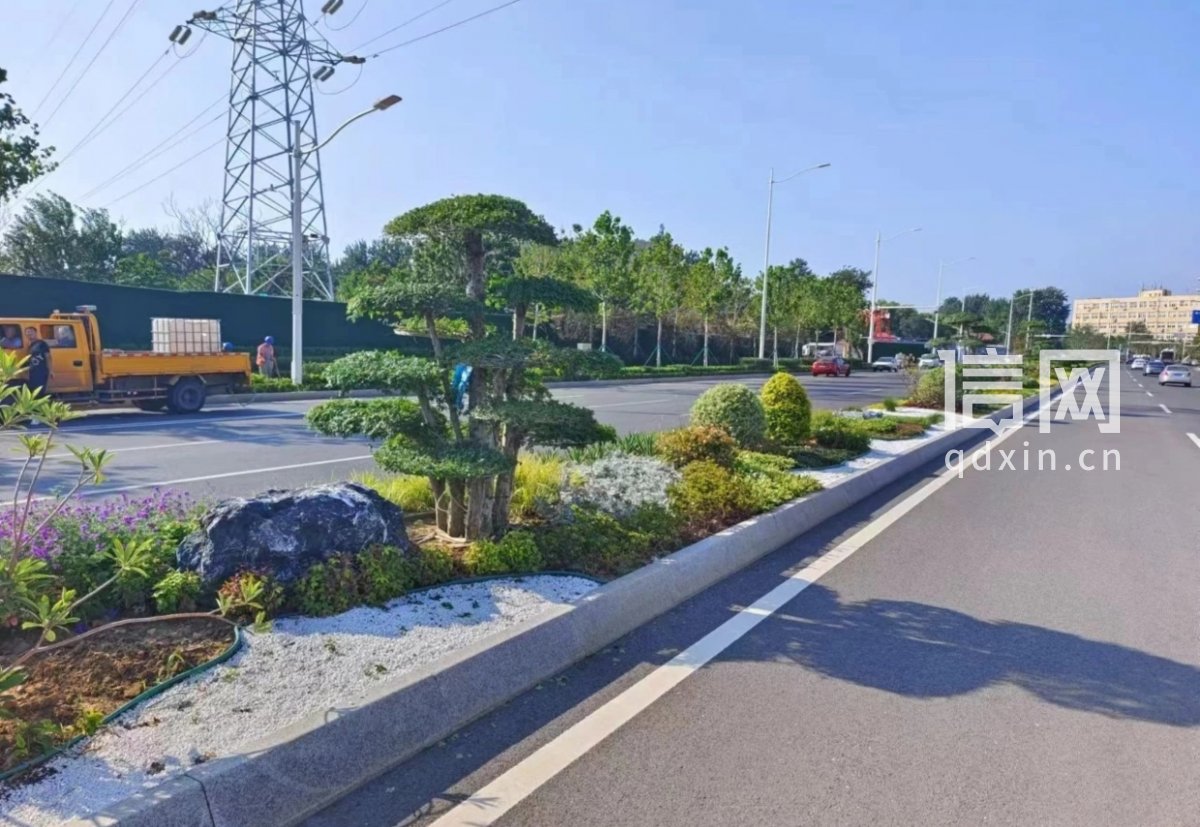 环城北路改建工程（一期）照片。（来源：青岛市城阳区住建局）