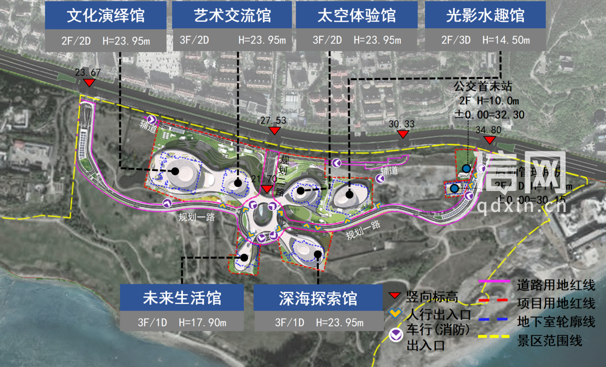 总平面图（来源：青岛市自然资源和规划局）