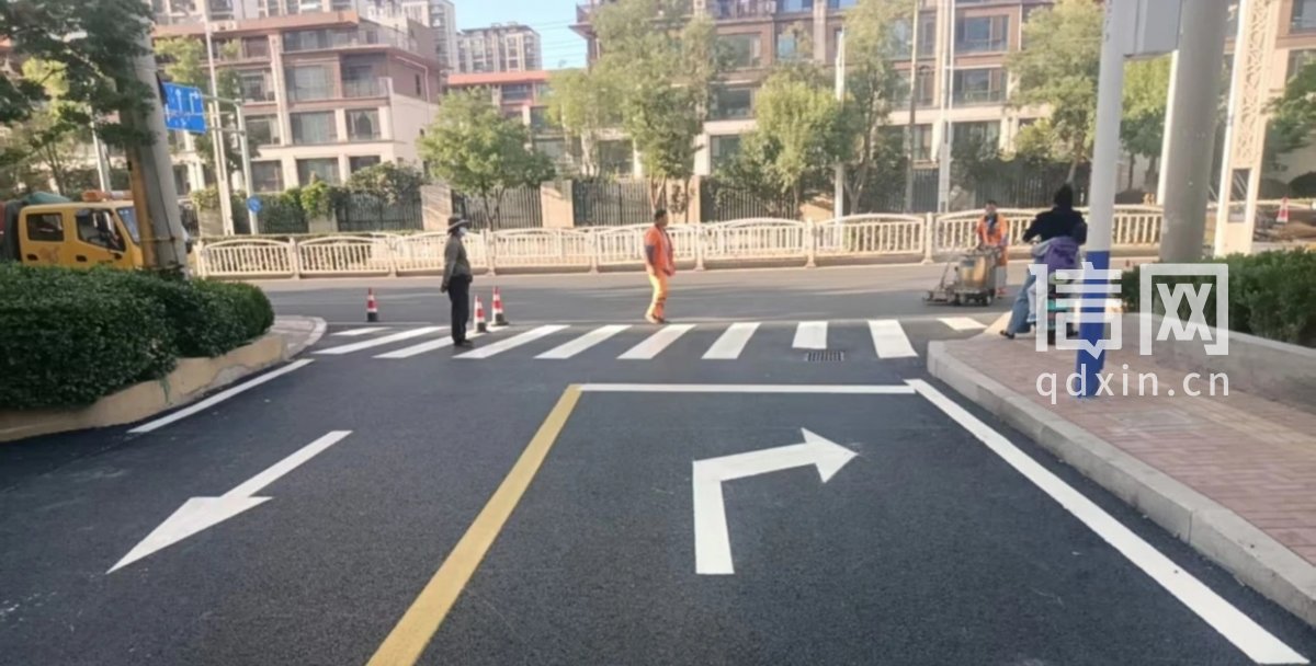 改造前（上）与改造后（下）相关对比图。（来源：青岛市城阳区住建局）