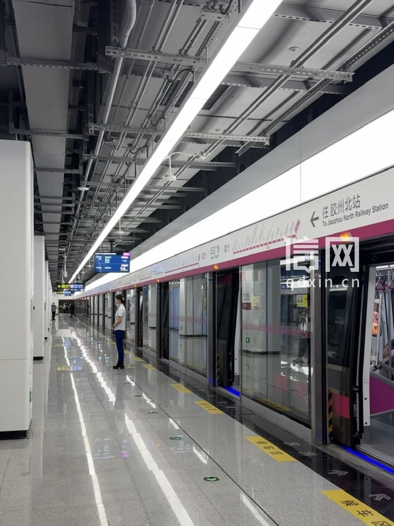 青岛地铁八号线五四广场站站点。（来源：信网）