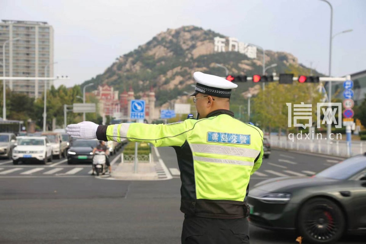 青岛公安交管全力保障假期道路交通安全畅通。（来源：青岛交警）